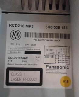 Код магнитолы RCD-210-210.jpg